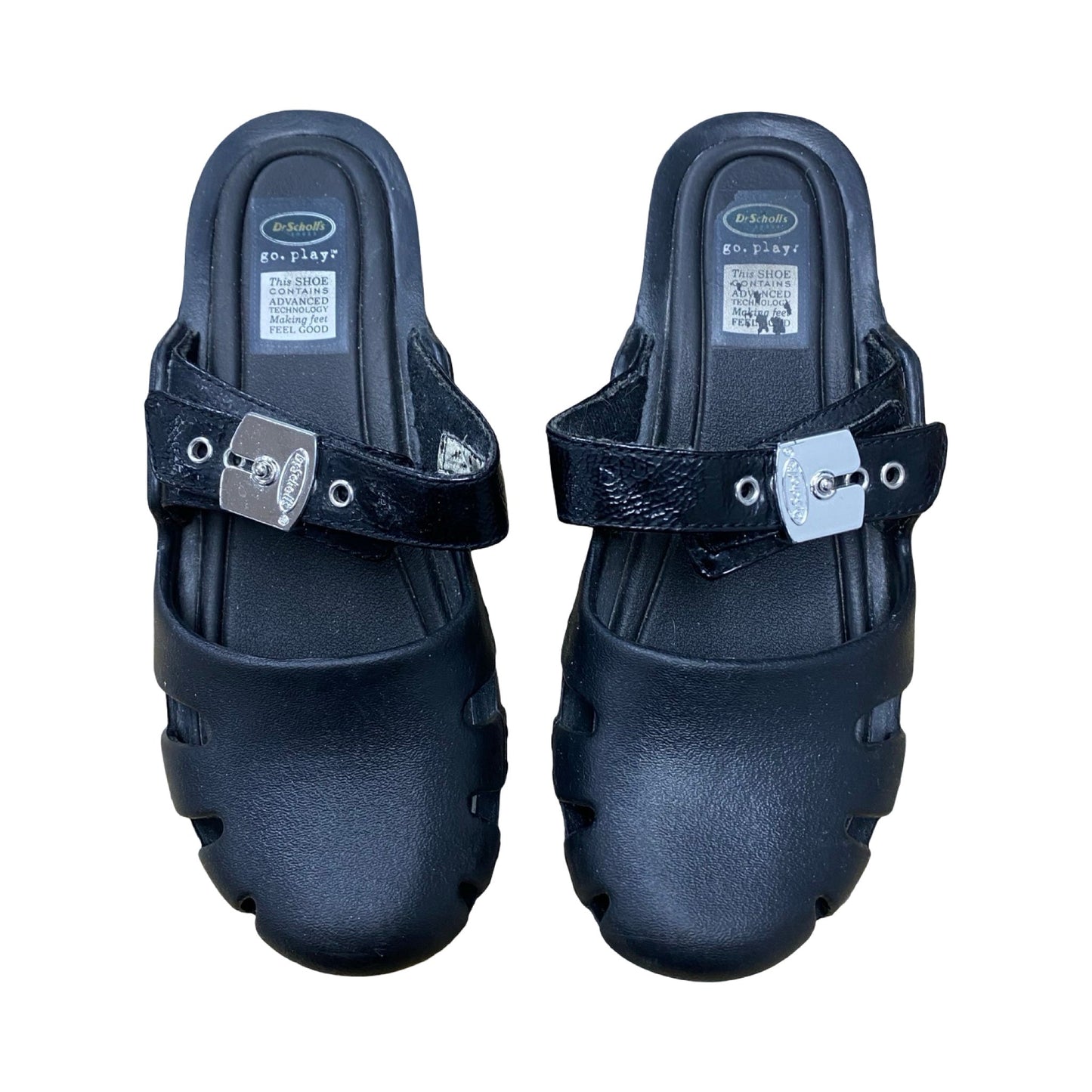 Sandals Heels Block By Dr Scholls In Black, Size:6