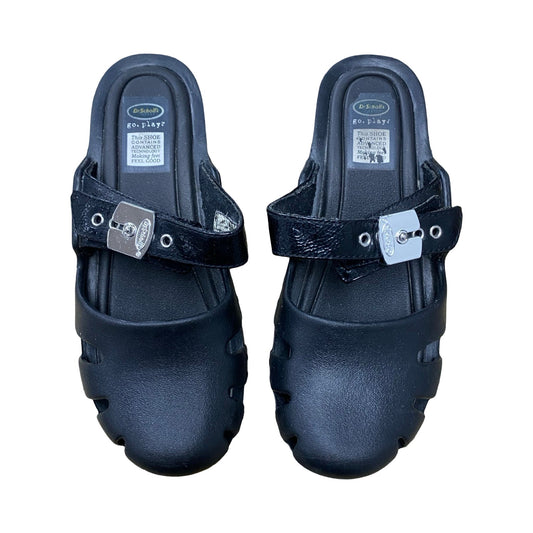 Sandals Heels Block By Dr Scholls In Black, Size:6