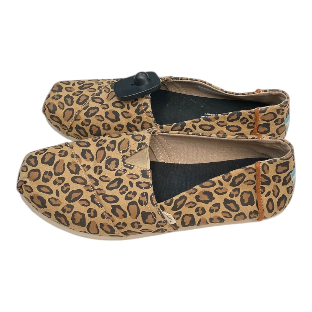 Shoes Flats By Toms In Animal Print, Size:8.5