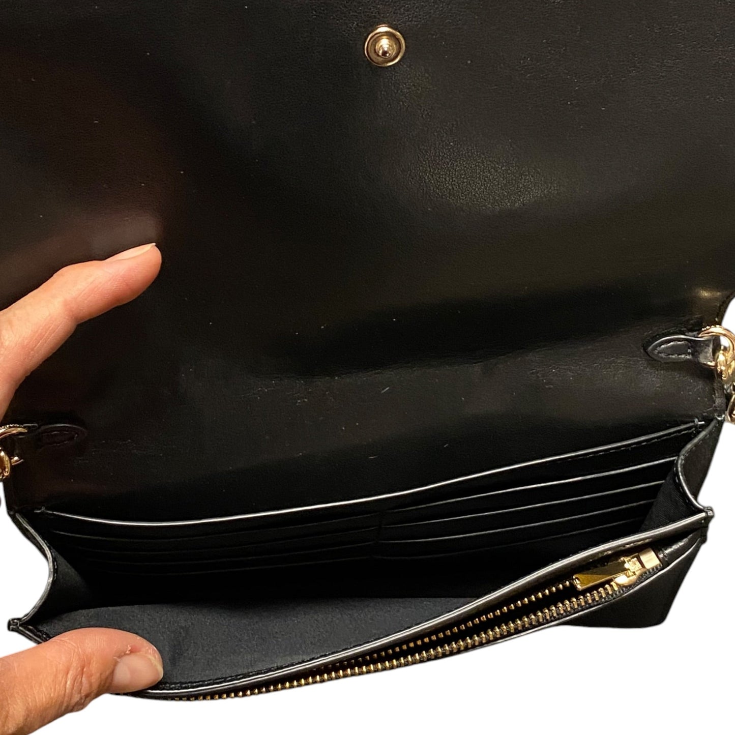 Handbag Designer By Coach In Black, Size:Small