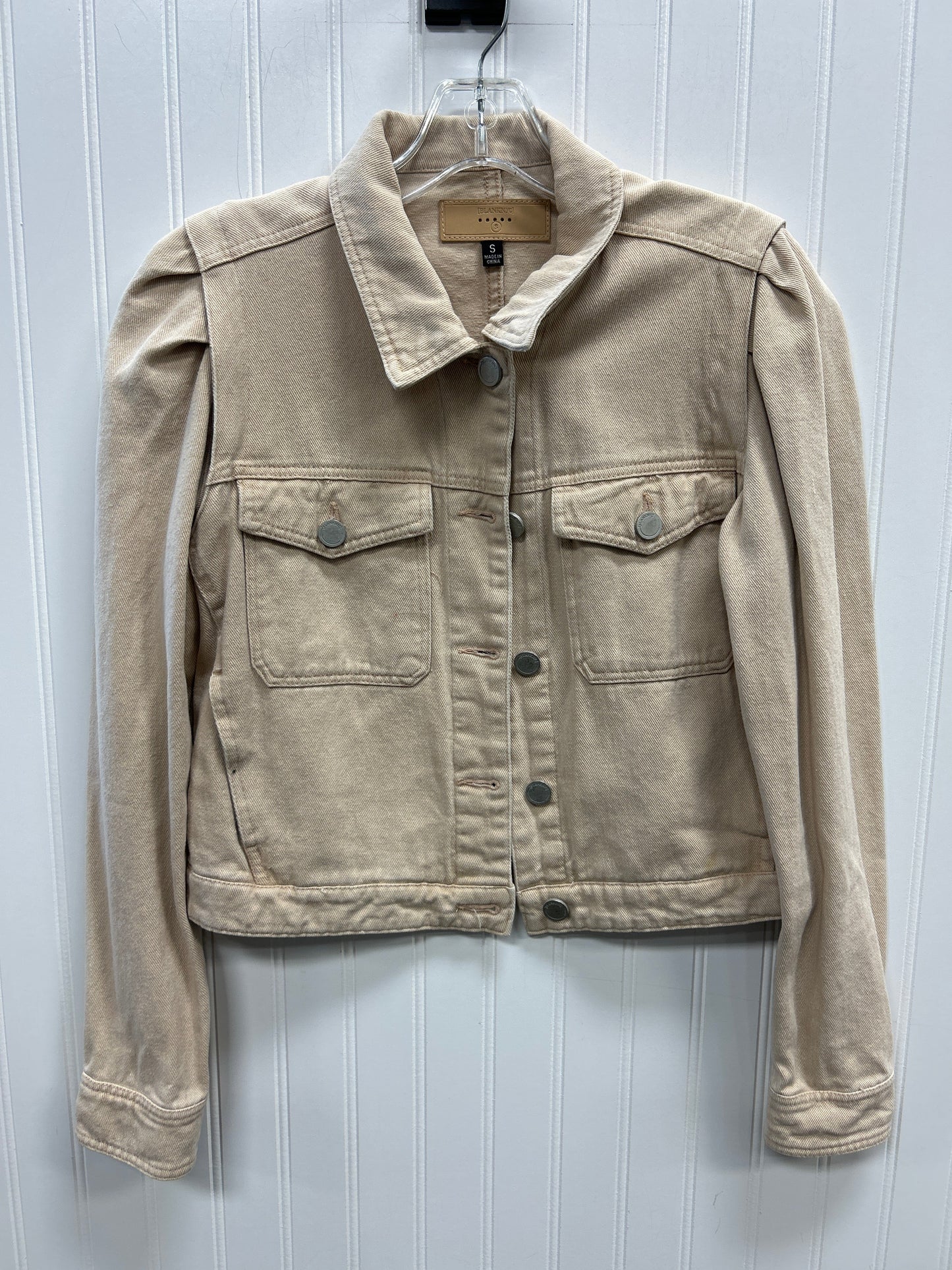 Jacket Denim By Blanknyc In Cream Denim, Size:S
