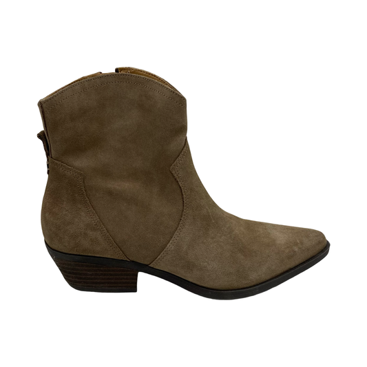 Boots Ankle Heels By Crown Vintage In Brown, Size:8.5