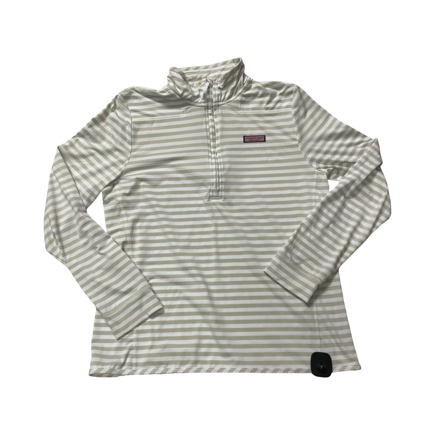 Athletic Jacket By Vineyard Vines In Tan & White, Size:L