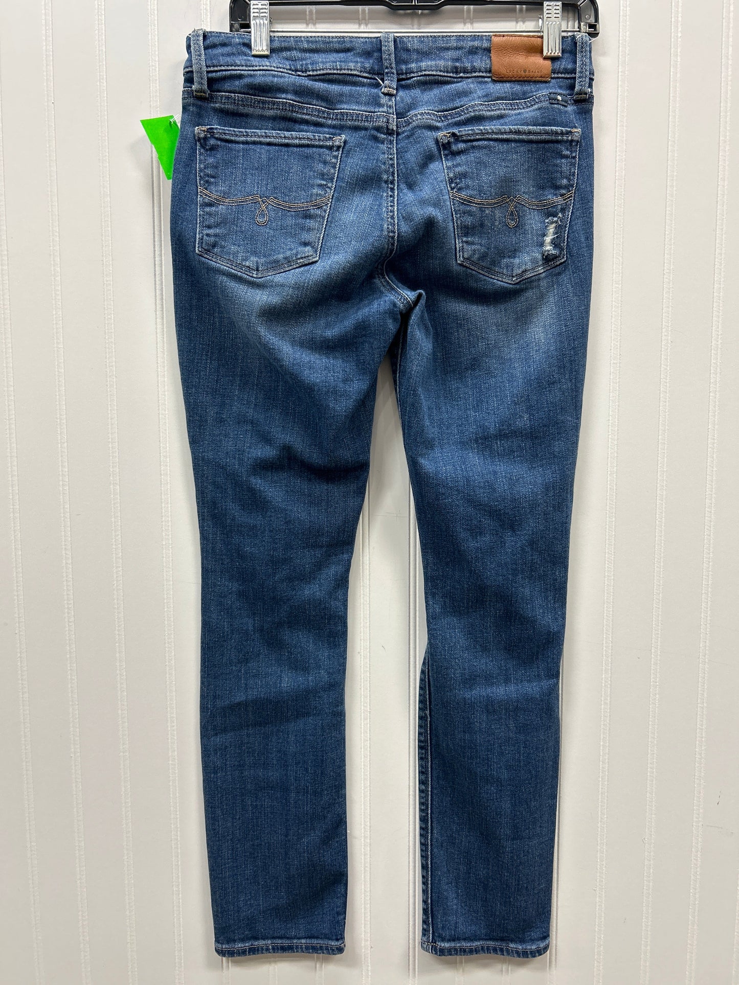 Jeans Skinny By Lucky Brand In Blue Denim, Size:6
