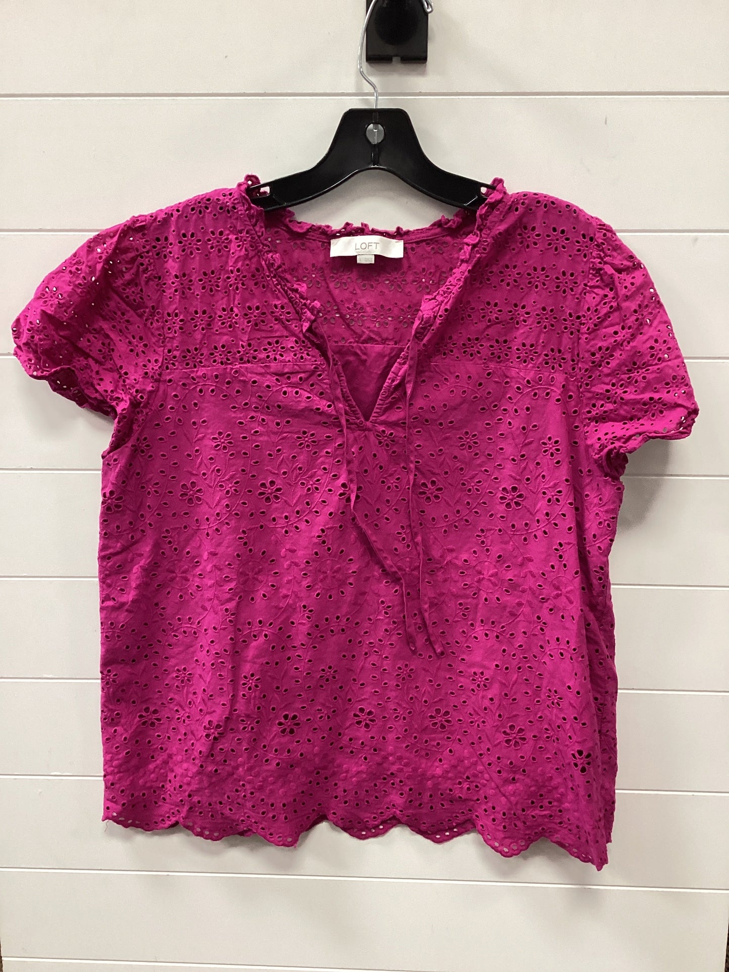 Top Ss By Loft In Pink, Size:L
