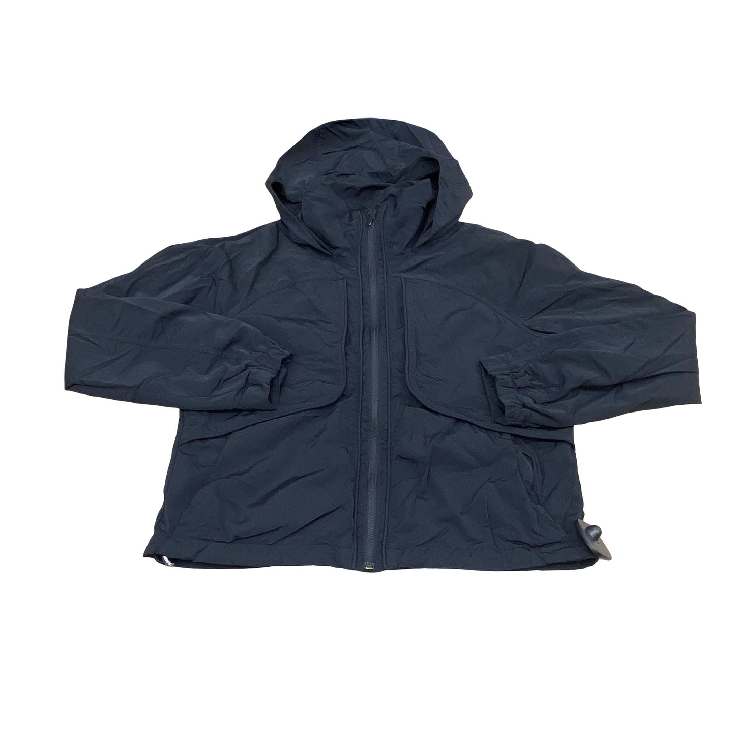 Athletic Jacket By Lululemon In Black, Size:4