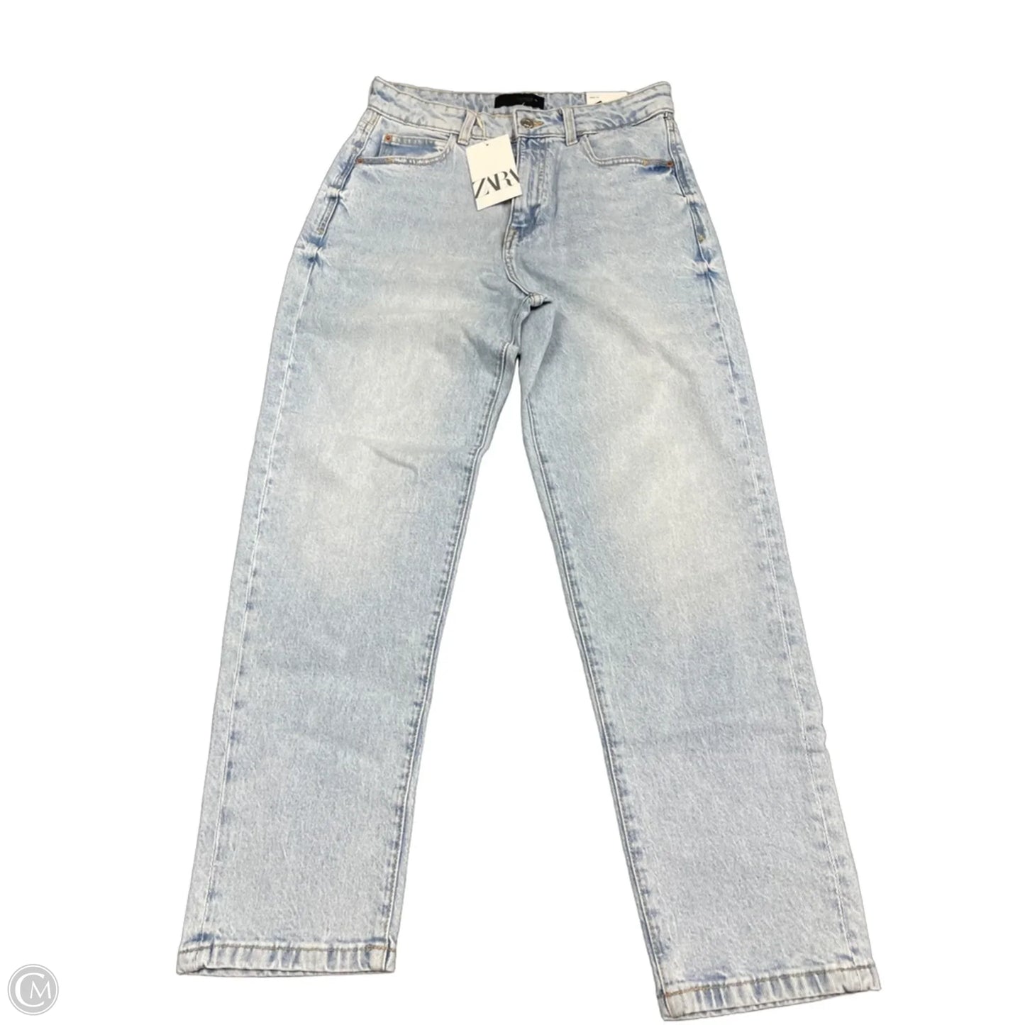 Jeans Straight By Zara In Blue, Size: 6