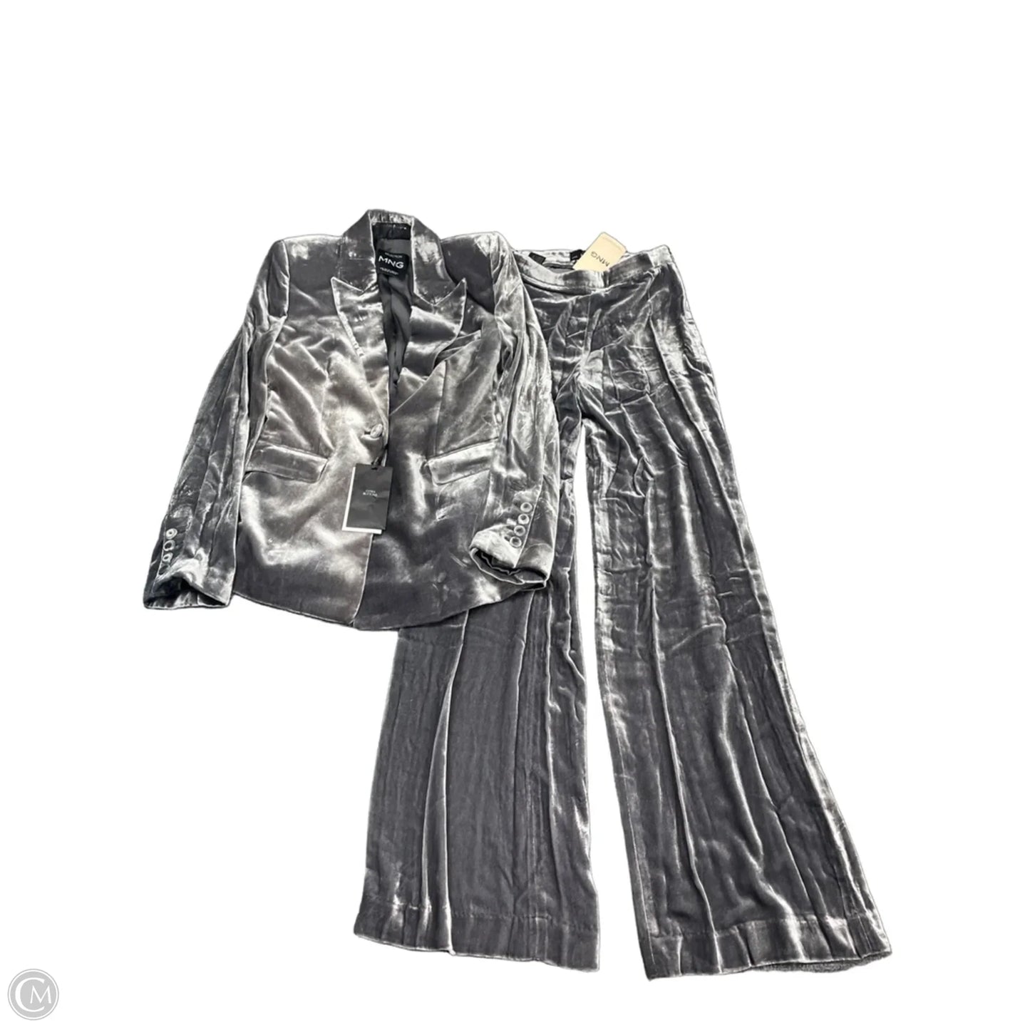 Pants Set 2pc By Mango In Grey, Size: Xs