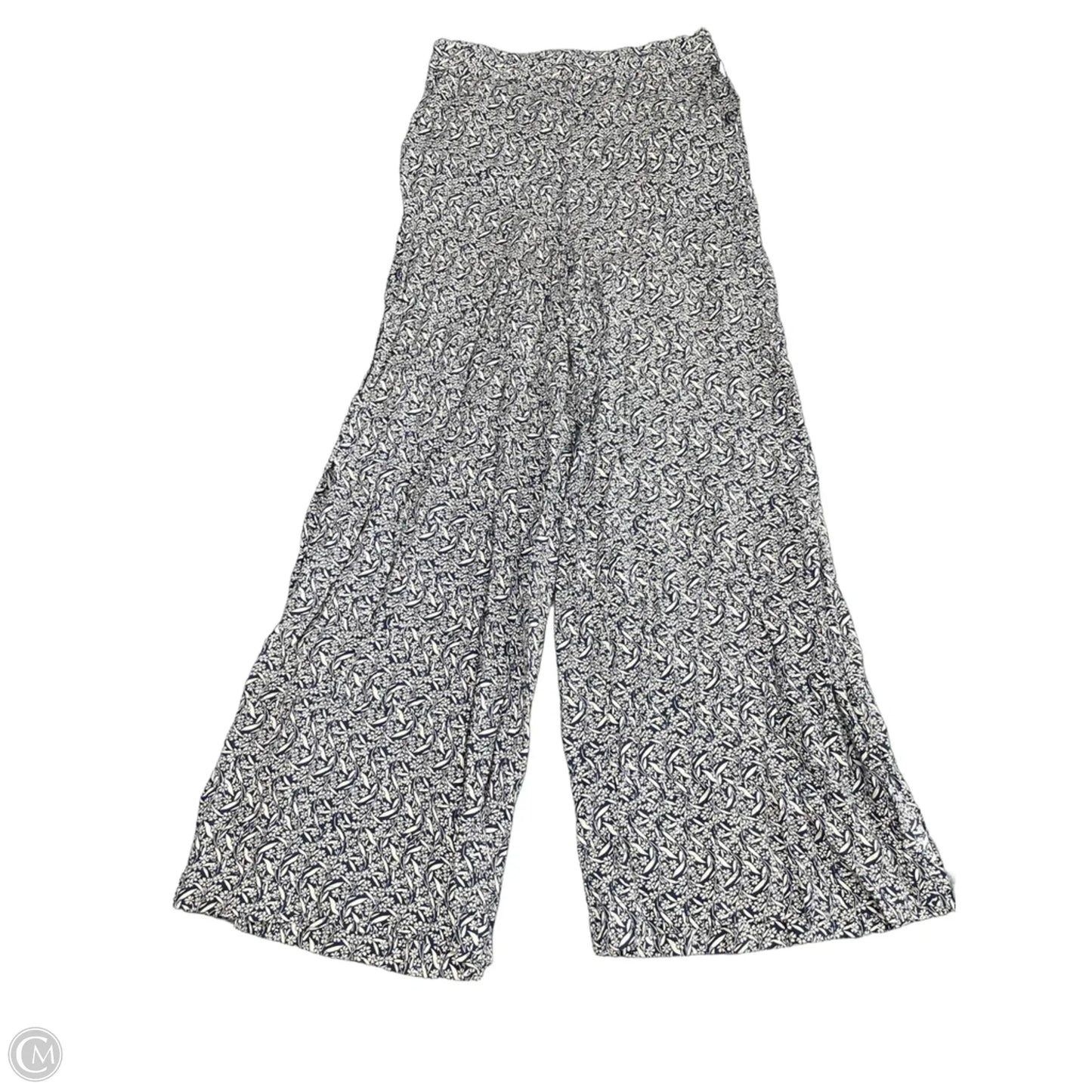 Pants Lounge By Jessica Simpson In Blue & Cream, Size: L