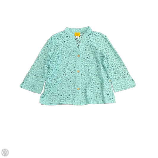 Top Short Sleeve By Ruby Rd In Aqua, Size: M