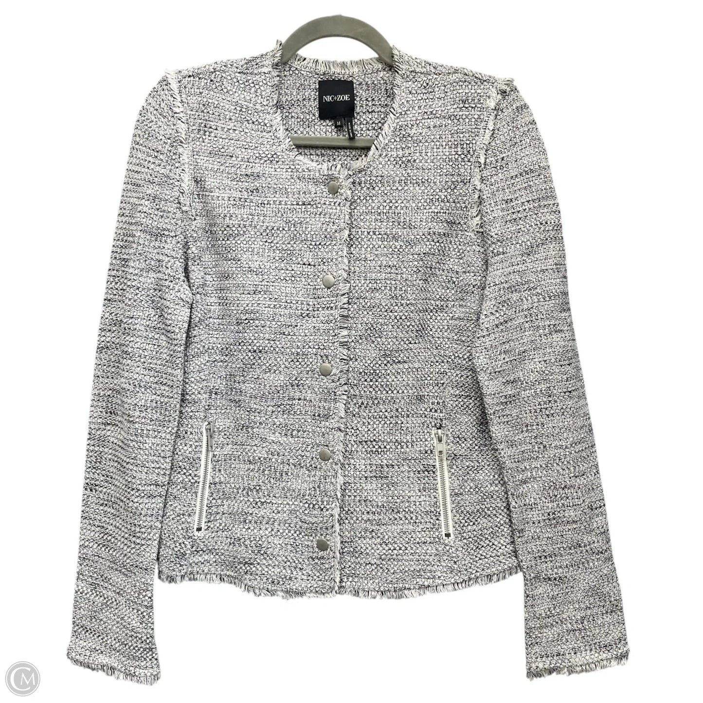 Blazer By Nic + Zoe In Blue & White, Size: M
