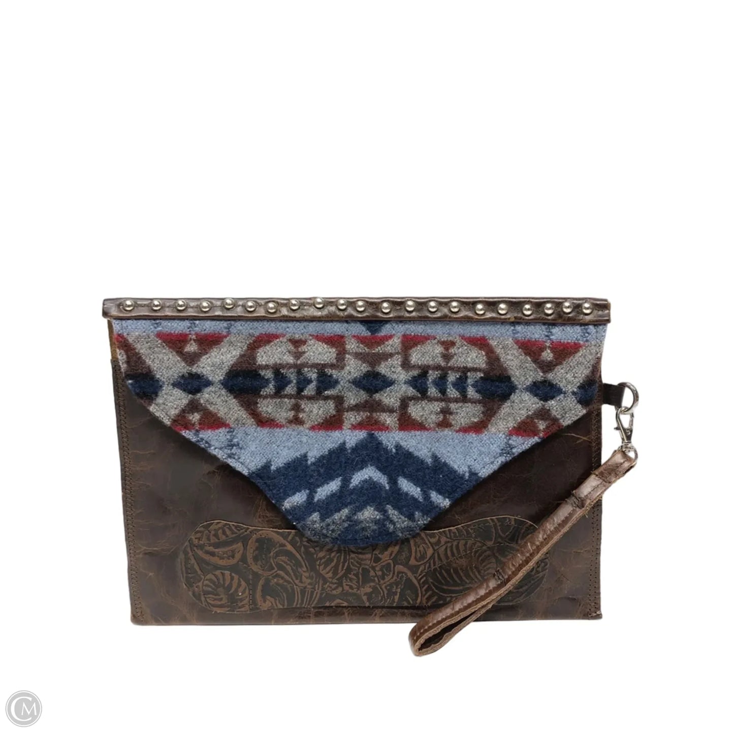 Wristlet Leather By Clothes Mentor, Size: Large