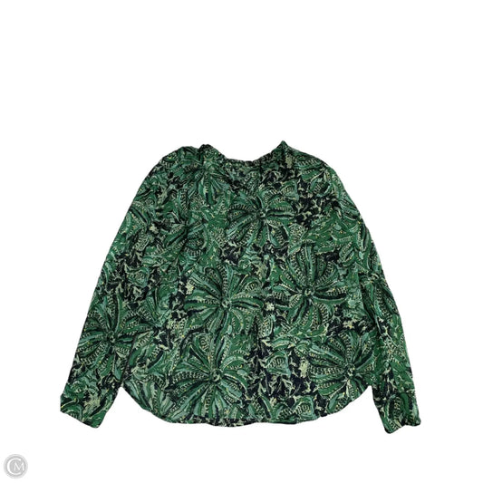 Top Long Sleeve By Maison Damelie In Green, Size: M