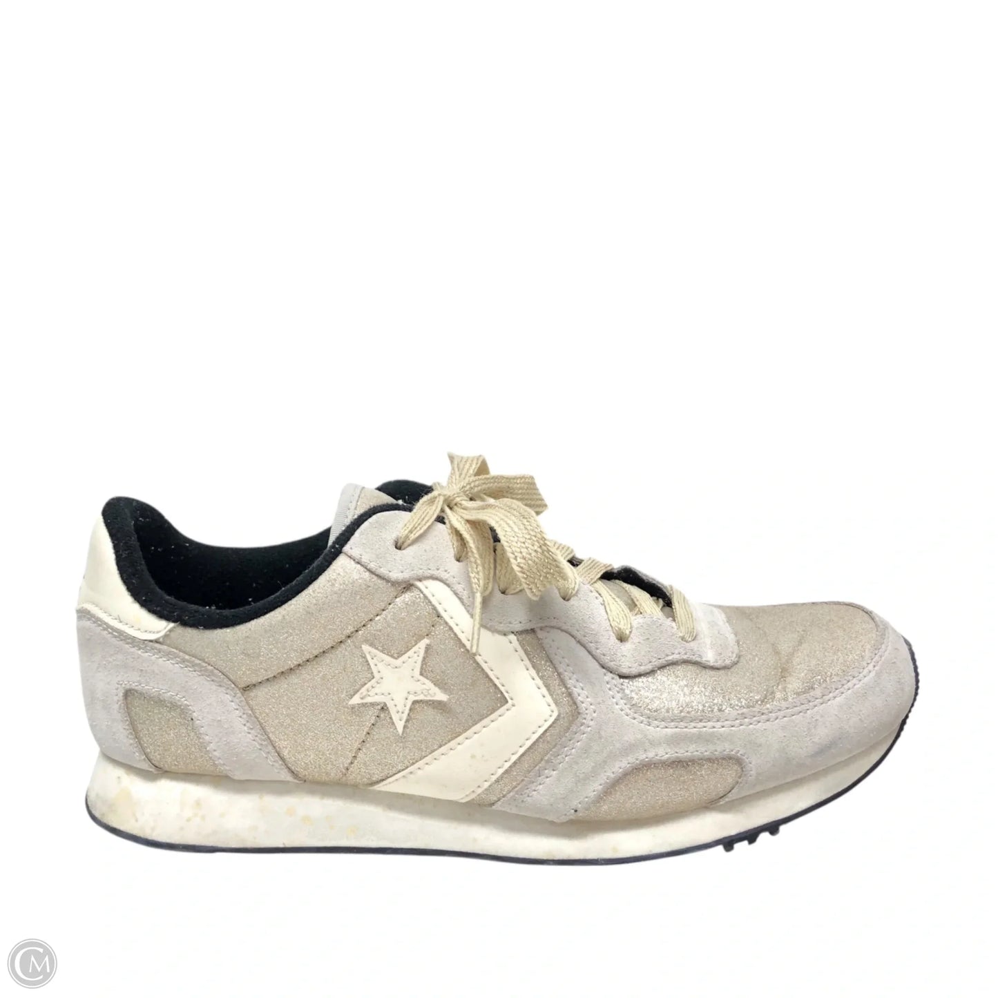 Shoes Sneakers By Converse In Gold & Grey, Size: 9.5