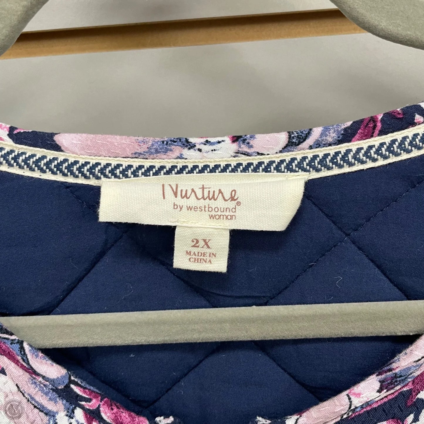 Jacket Puffer & Quilted By Nurture In Floral Print, Size: 2x