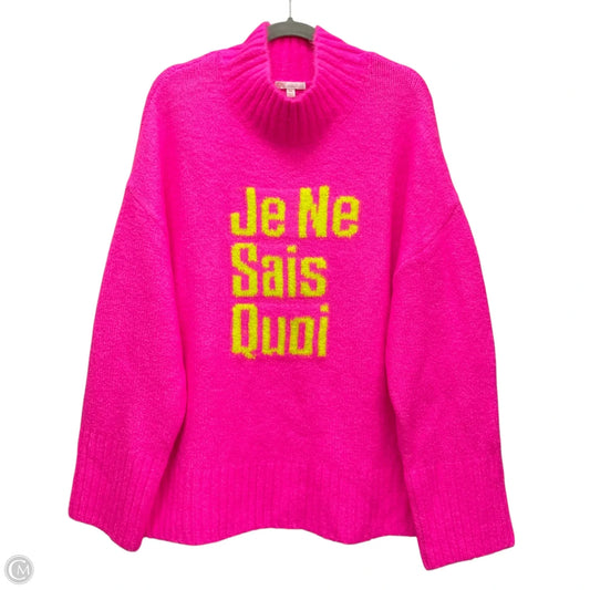 Sweater By Gianni Bini In Pink, Size: Xxl