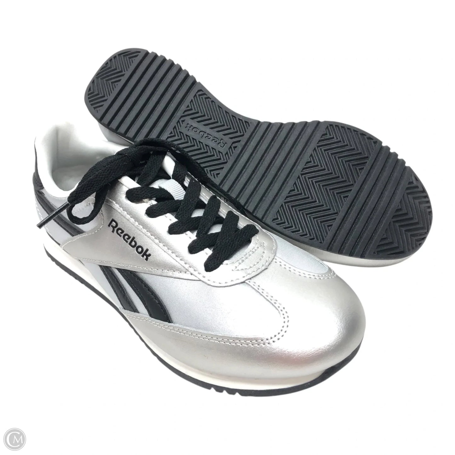 Shoes Athletic By Reebok In Silver, Size: 8