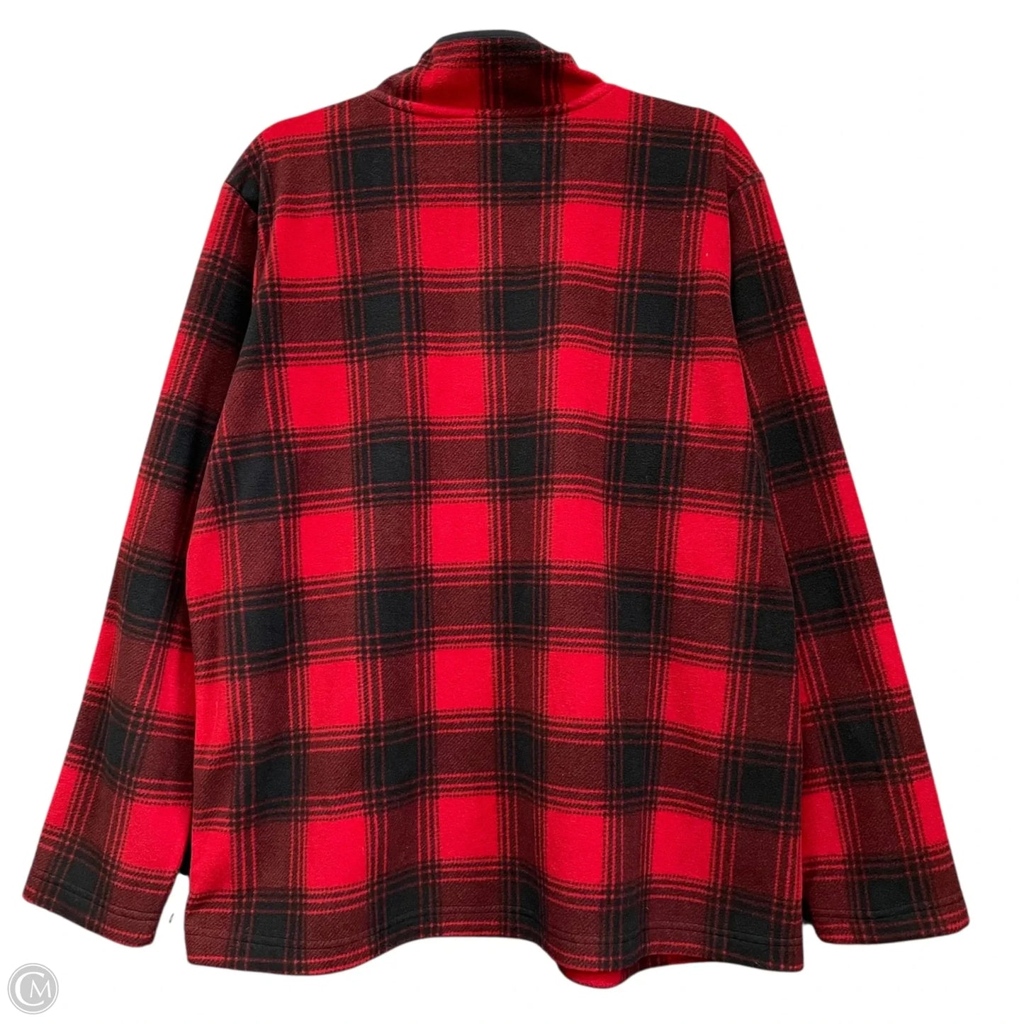 Jacket Shirt By Duluth Trading In Black & Red, Size: Xl