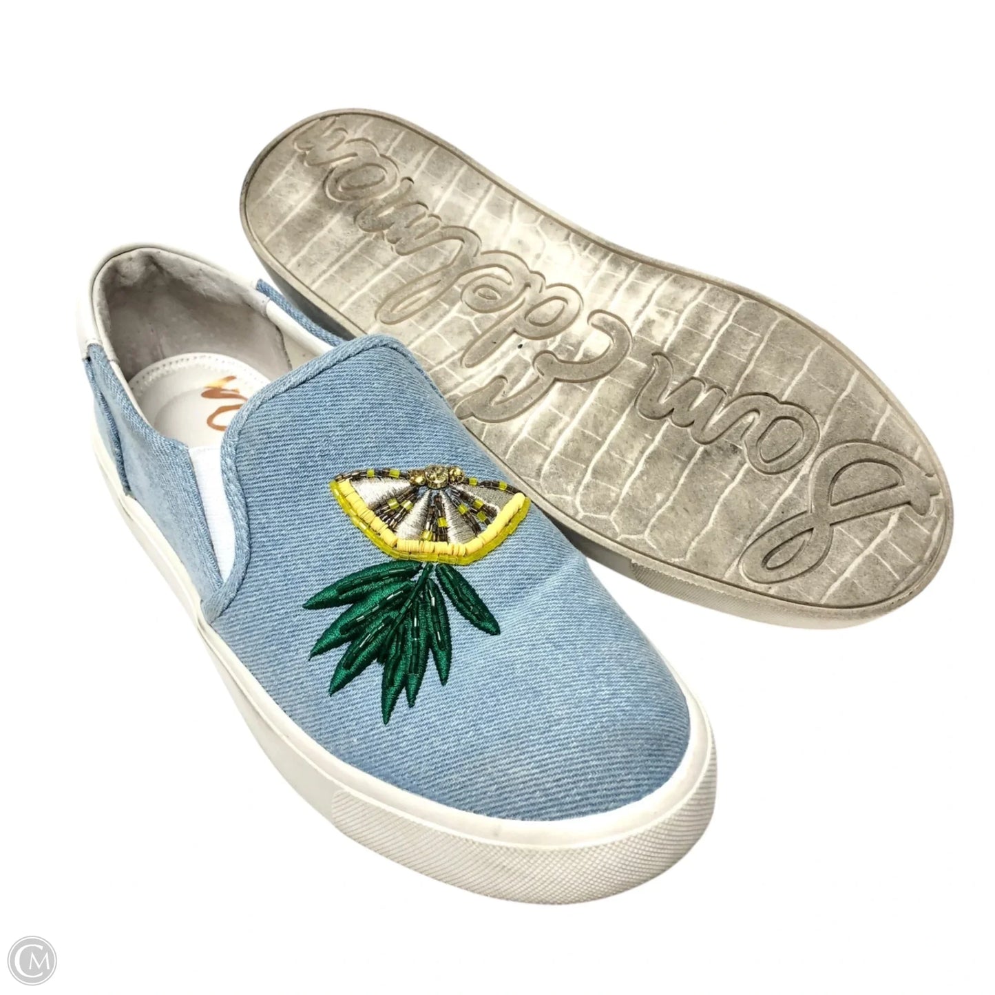 Shoes Flats By Sam Edelman In Blue Denim, Size: 5.5