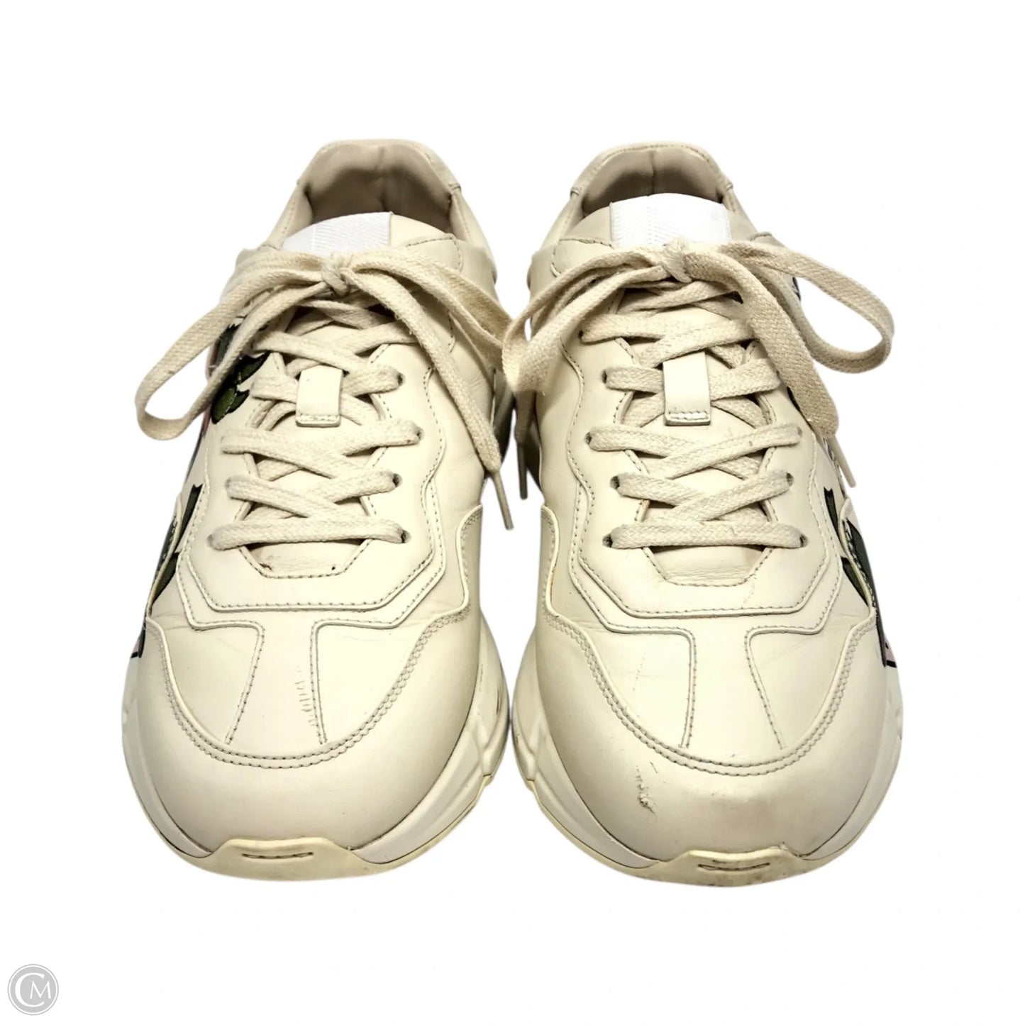 Shoes Luxury Designer By Gucci In Beige, Size: 8.5