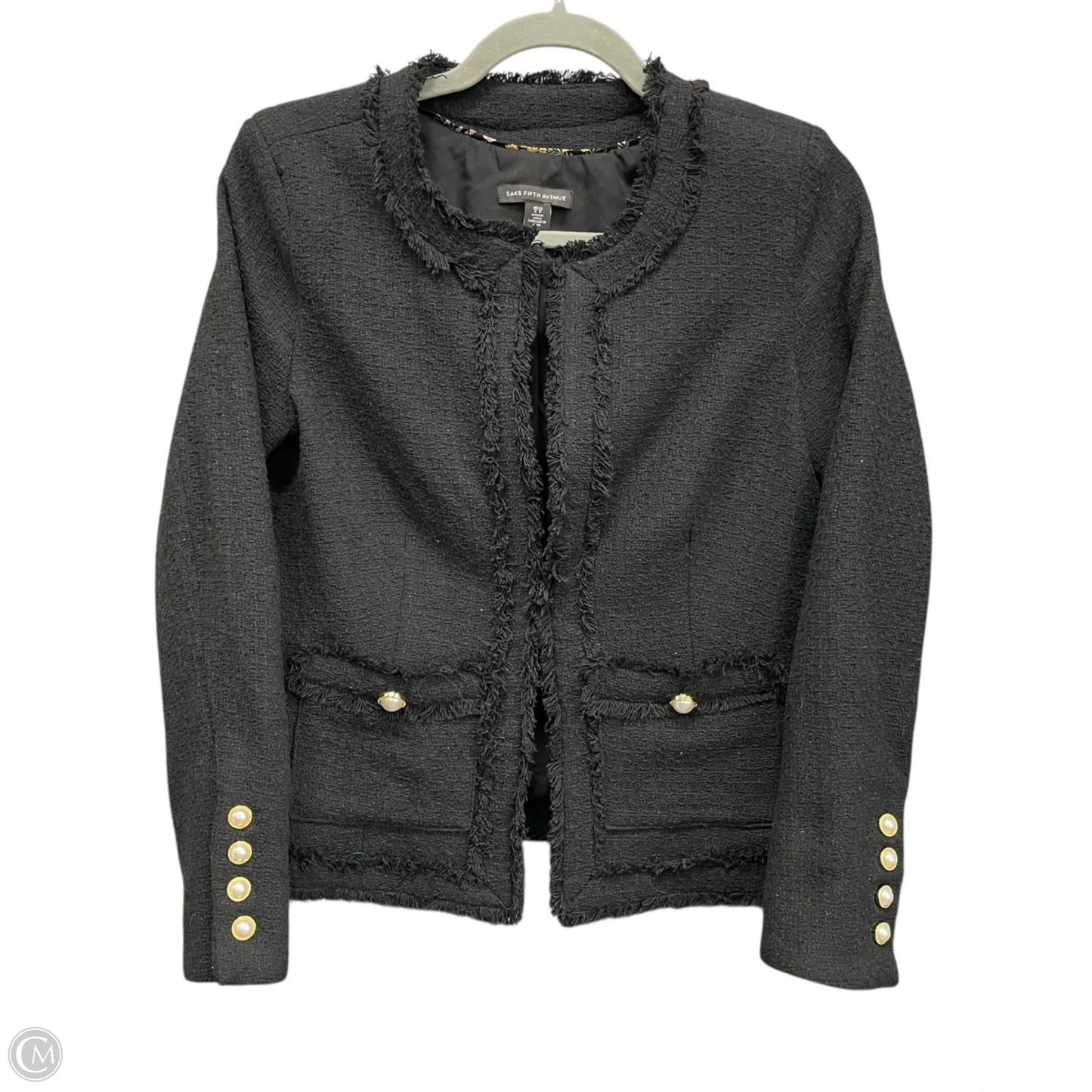 Blazer By Saks Fifth Avenue In Black, Size: S