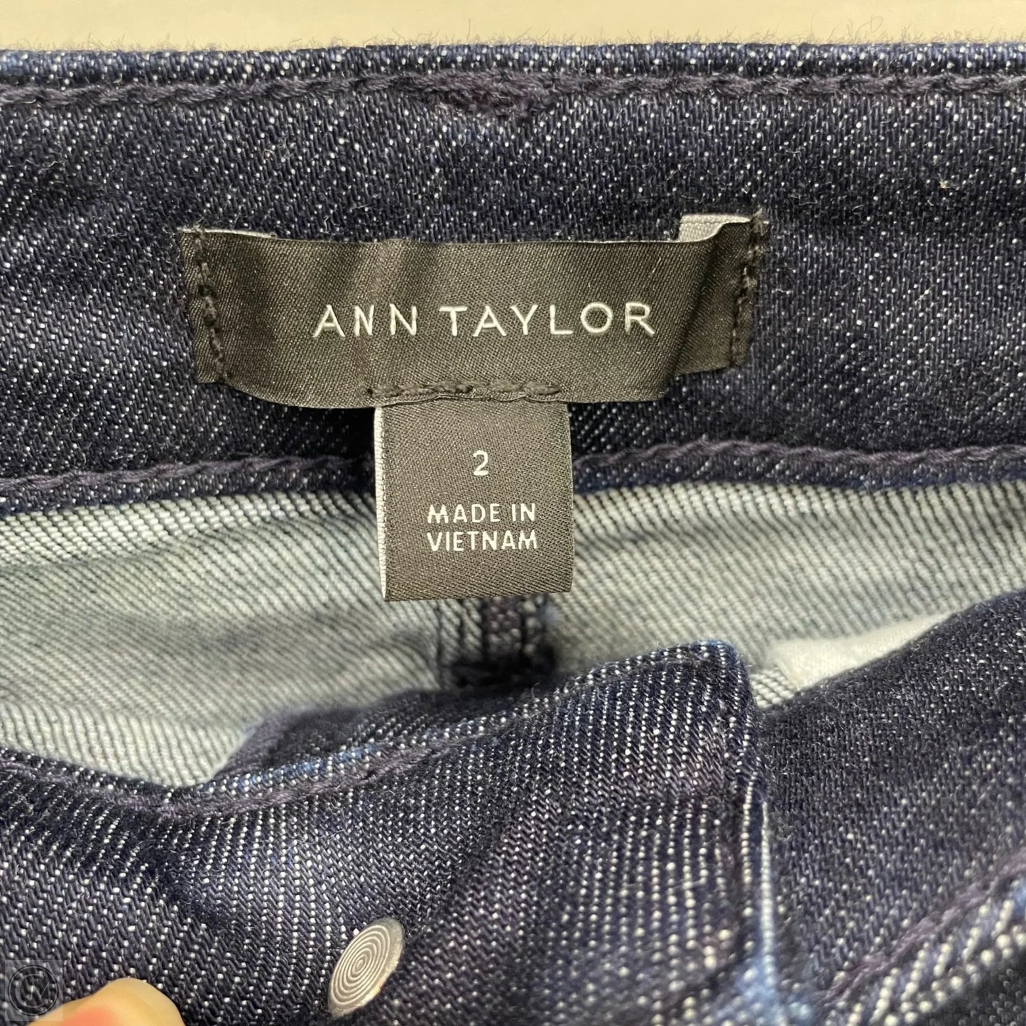 Skirt Midi By Ann Taylor In Blue Denim, Size: 2