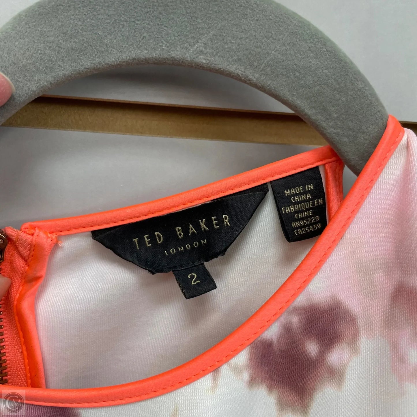 Dress Casual Short By Ted Baker In Black & Red, Size: S