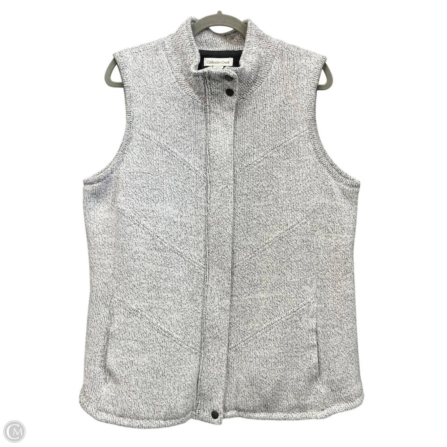 Vest Fleece By Coldwater Creek In Grey, Size: 1x