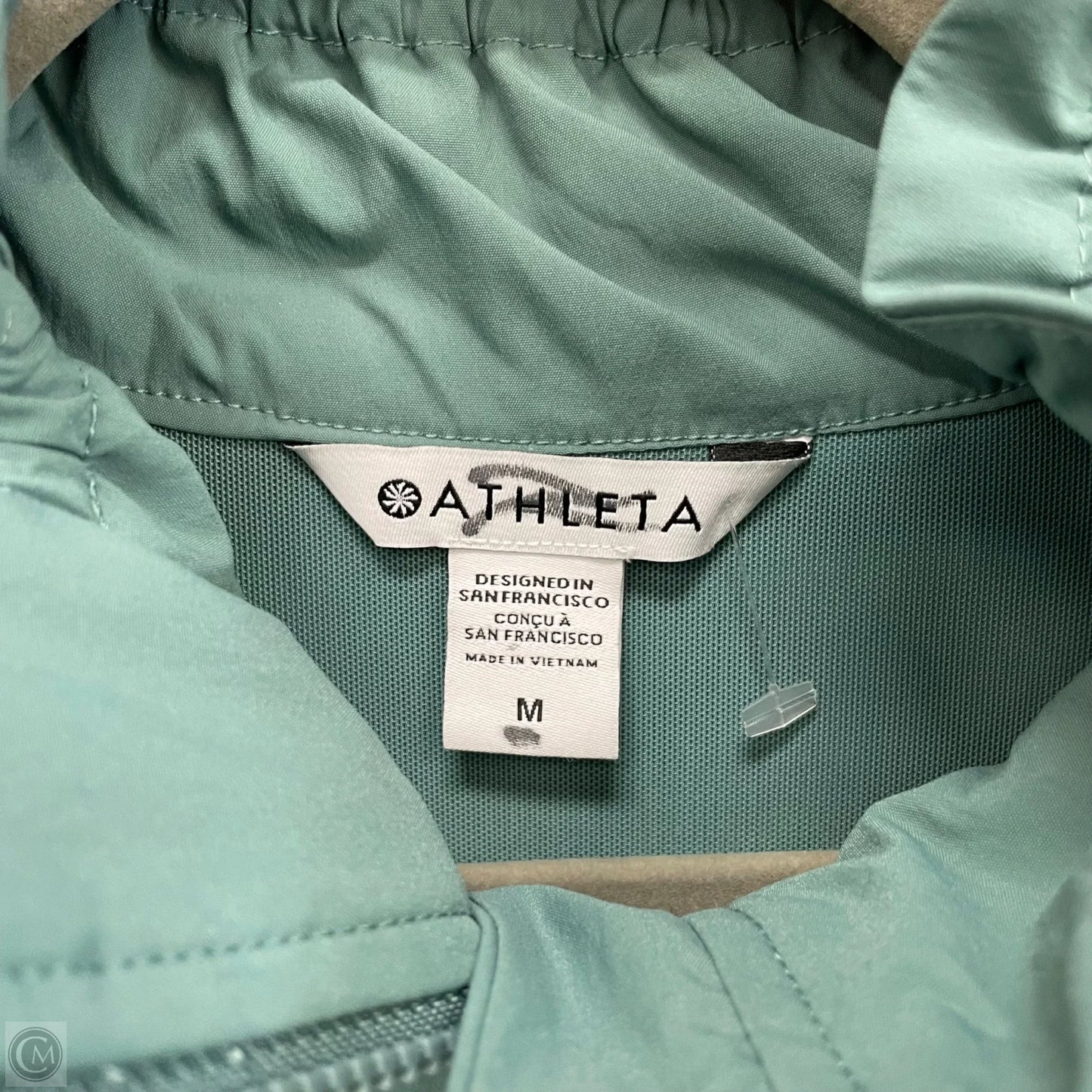 Athletic Jacket By Athleta In Green, Size: M