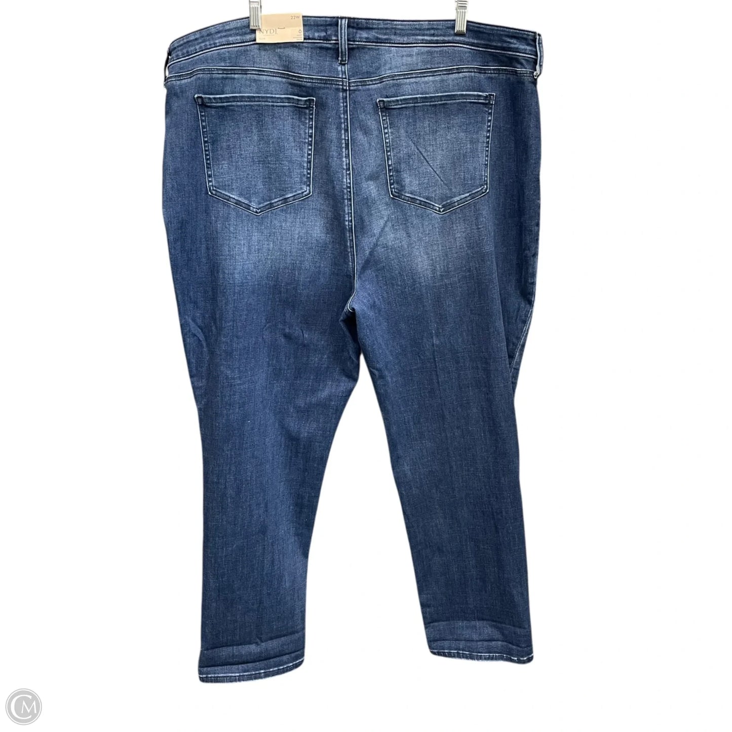 Jeans Straight By Not Your Daughters Jeans In Blue Denim, Size: 22
