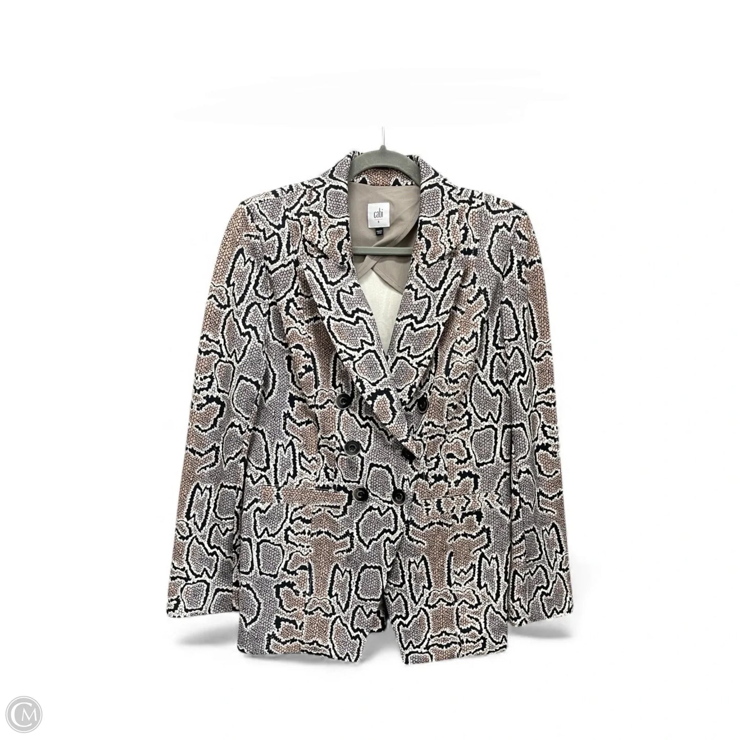 Blazer By Cabi In Snakeskin Print, Size: 6
