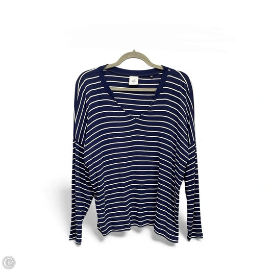 Top Long Sleeve By Cabi In Navy, Size: Xs