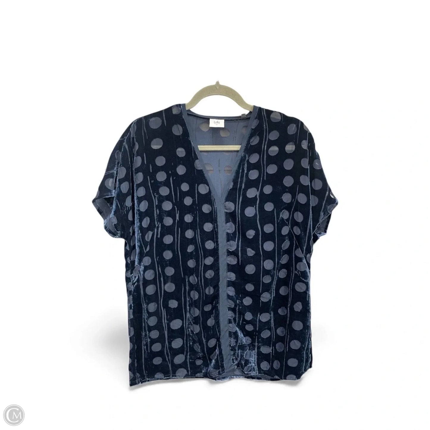 Top Short Sleeve By Cabi In Navy, Size: Xs