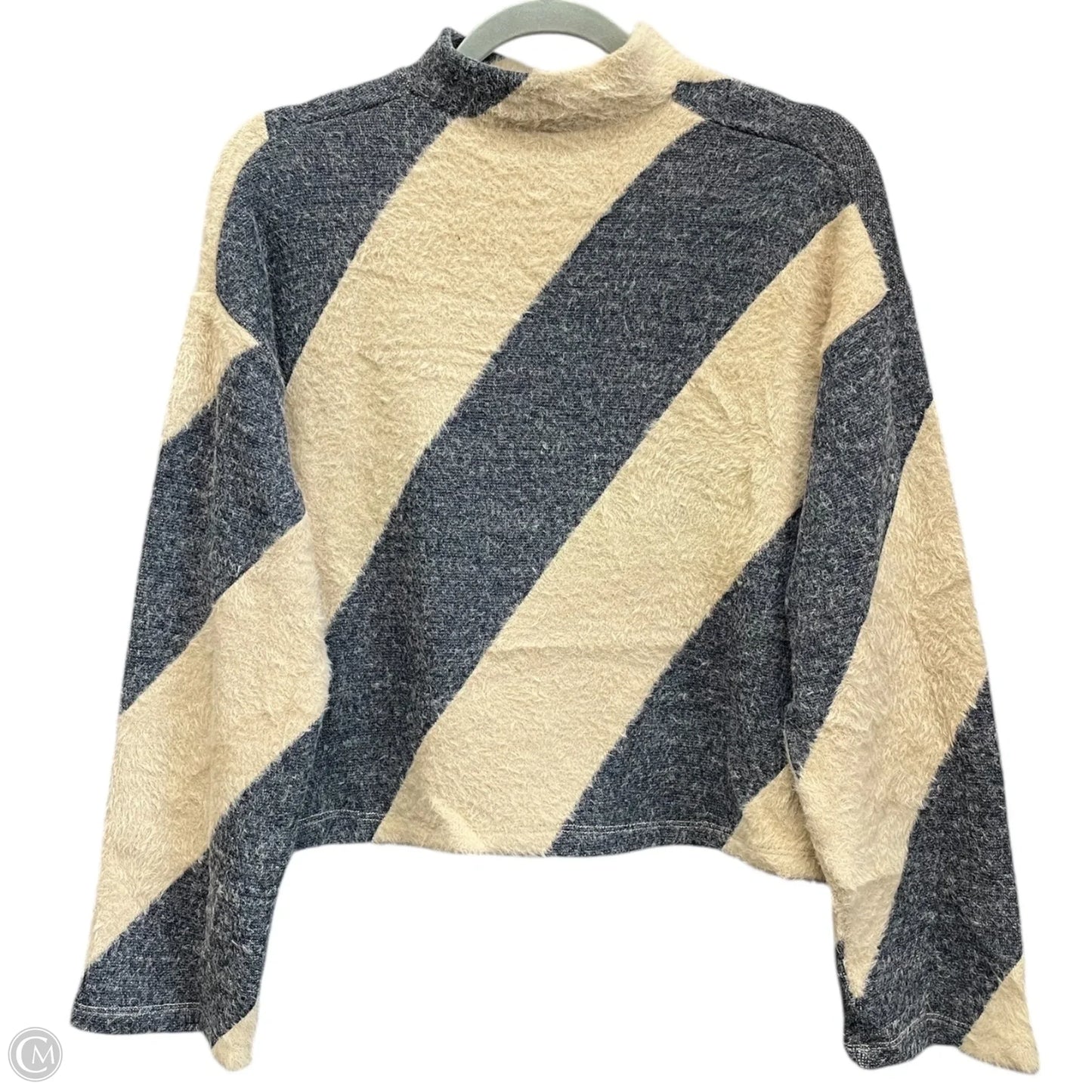 Sweater By Maeve In Blue & Tan, Size: S