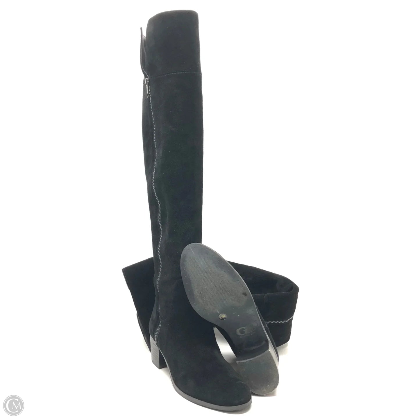 Boots Over-the-knee Heels By Gianni Bini In Black, Size: 8.5