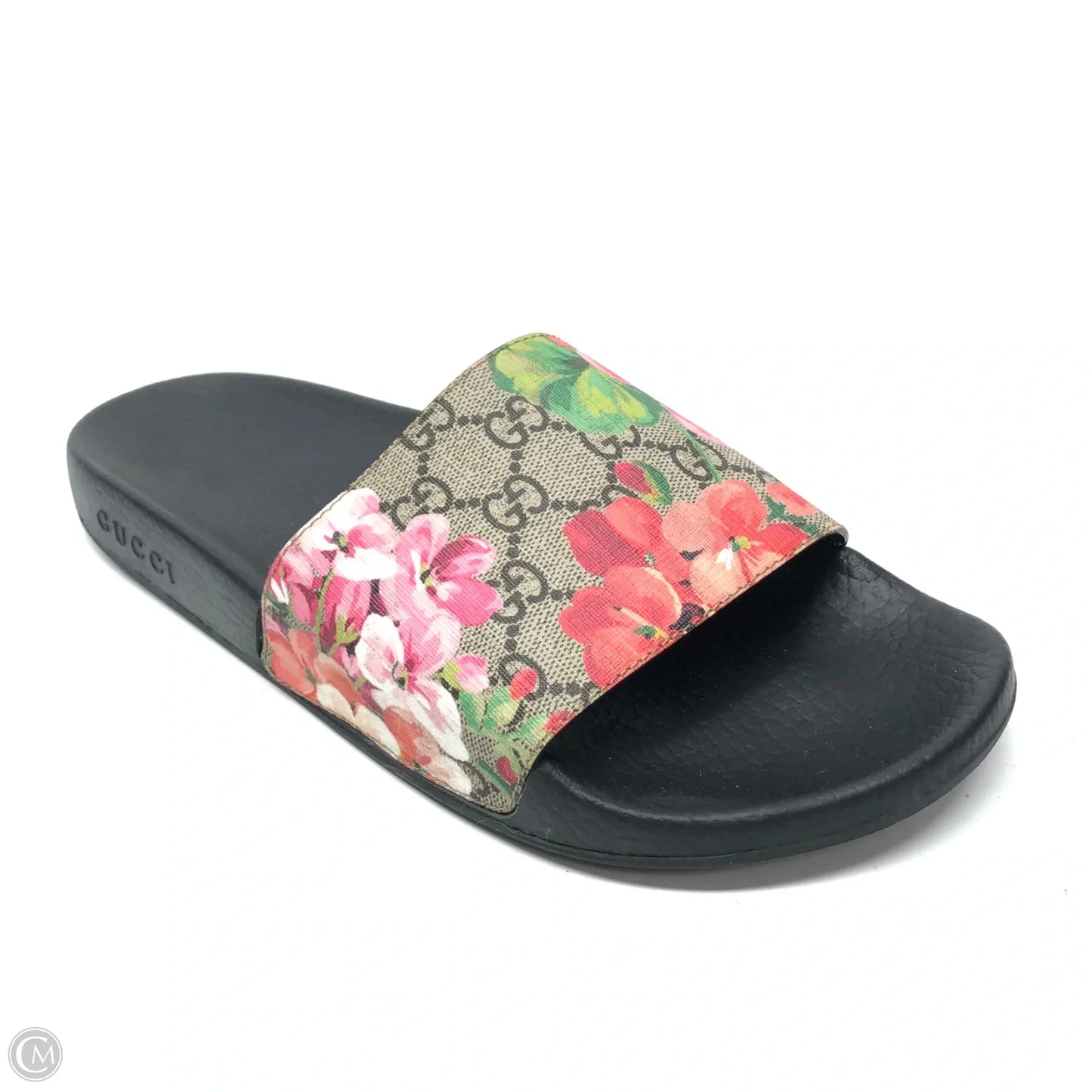 Shoes Luxury Designer By Gucci In Floral Print, Size: 10
