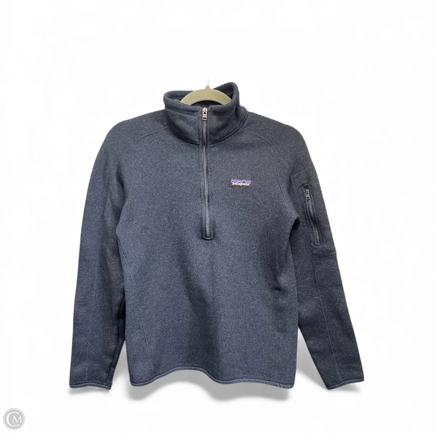 Athletic Sweatshirt Collar By Patagonia In Blue, Size: M