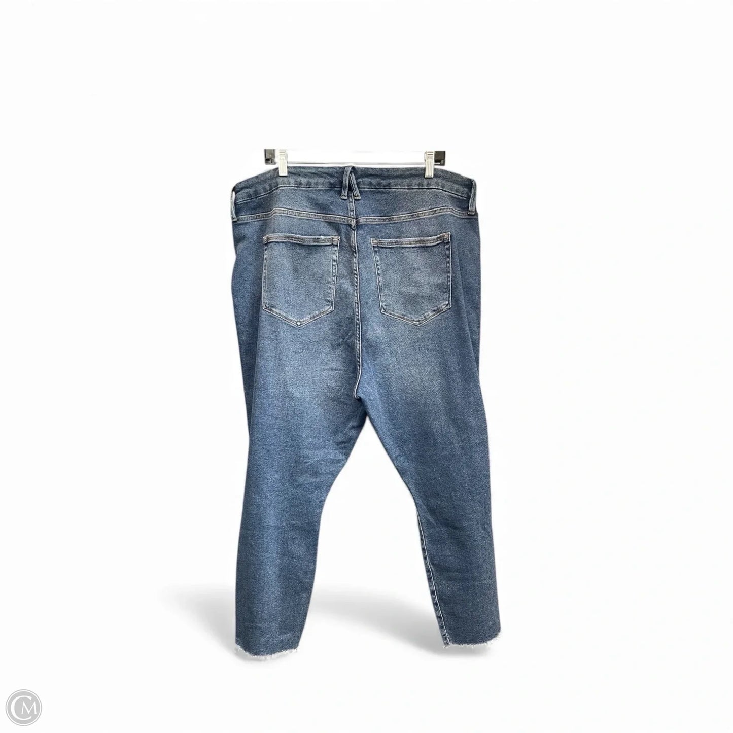 Jeans Skinny By Good American In Blue Denim, Size: 22