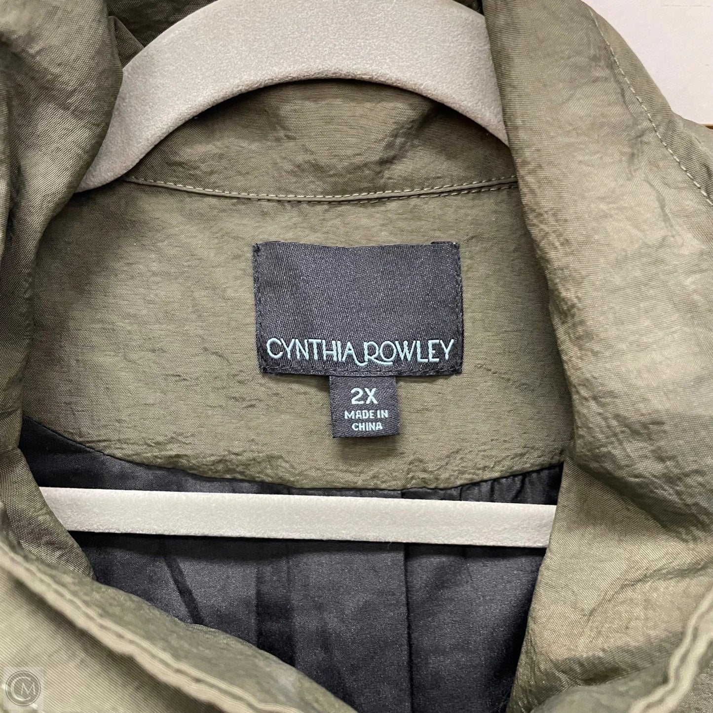 Jacket Utility By Cynthia Rowley In Green, Size: 2x