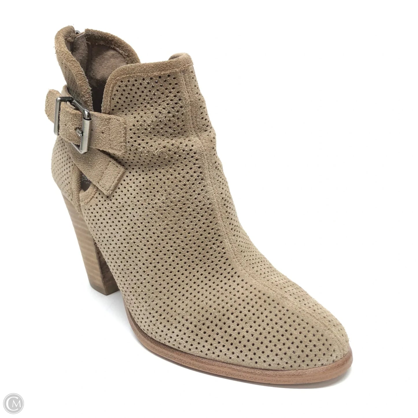 Boots Ankle Heels By Vince Camuto In Tan, Size: 5.5