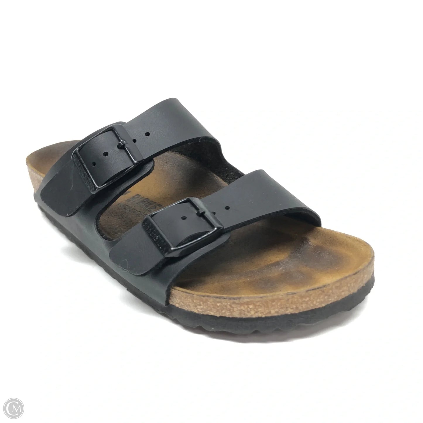 Sandals Flats By Birkenstock In Black, Size: 5
