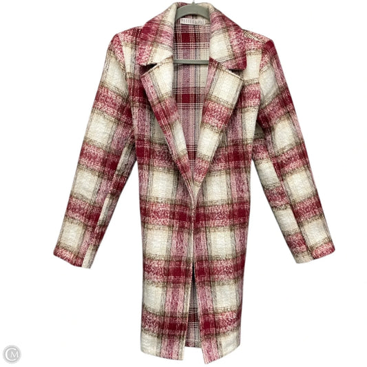 Coat Other By Potters Pot In Red & Tan, Size: M
