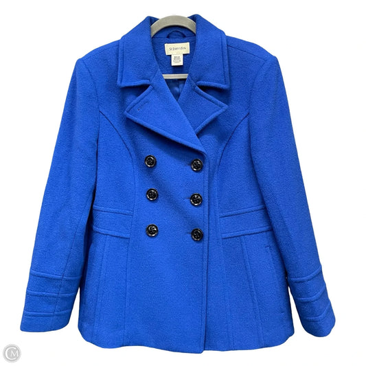 Coat Peacoat By St Johns Bay In Blue, Size: M