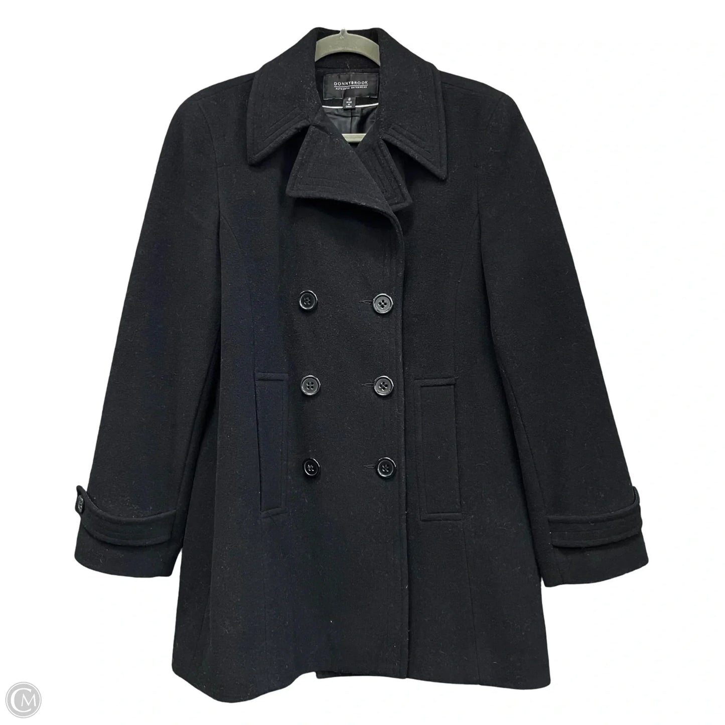 Coat Peacoat By Clothes Mentor In Black, Size: 8