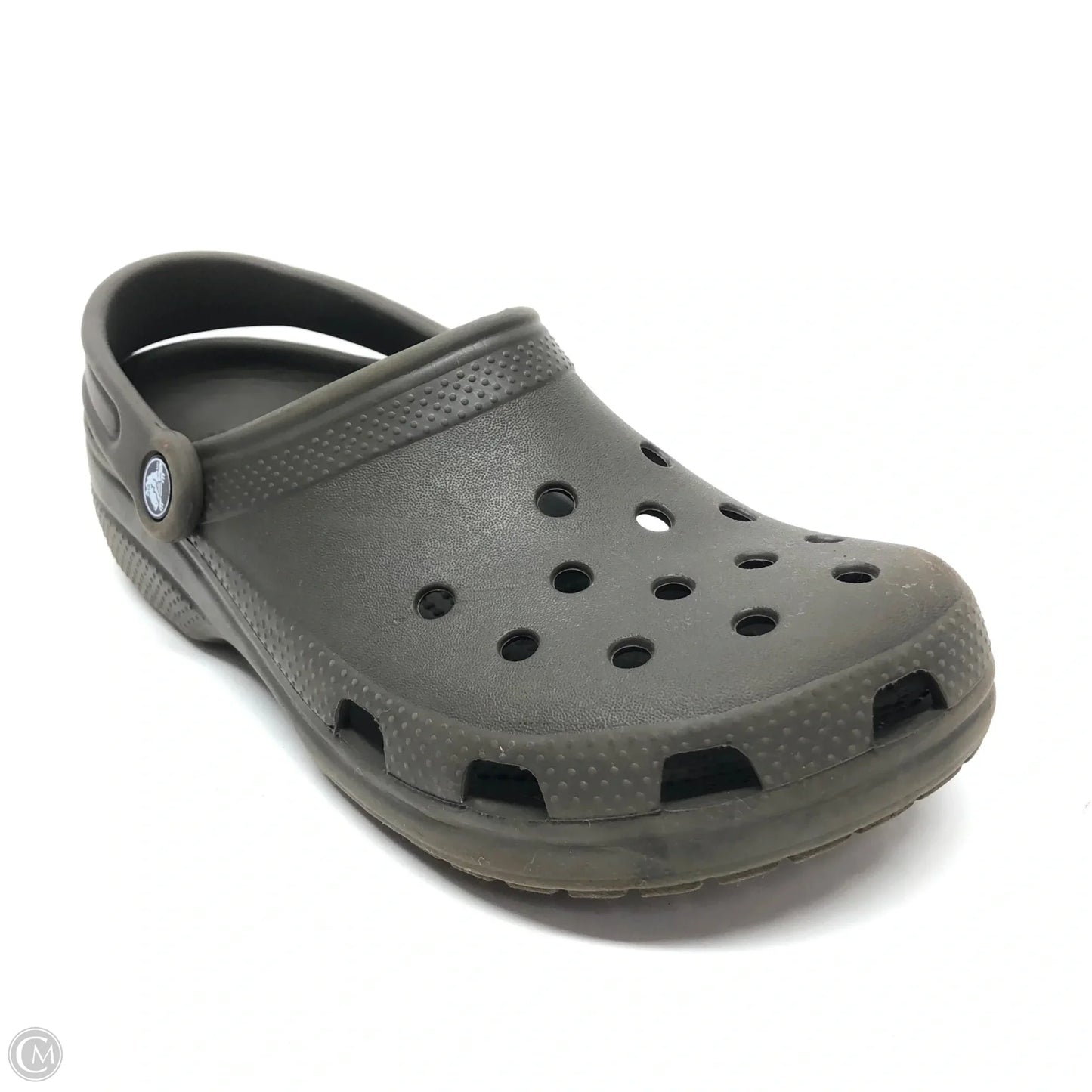 Shoes Flats By Crocs In Brown, Size: 8