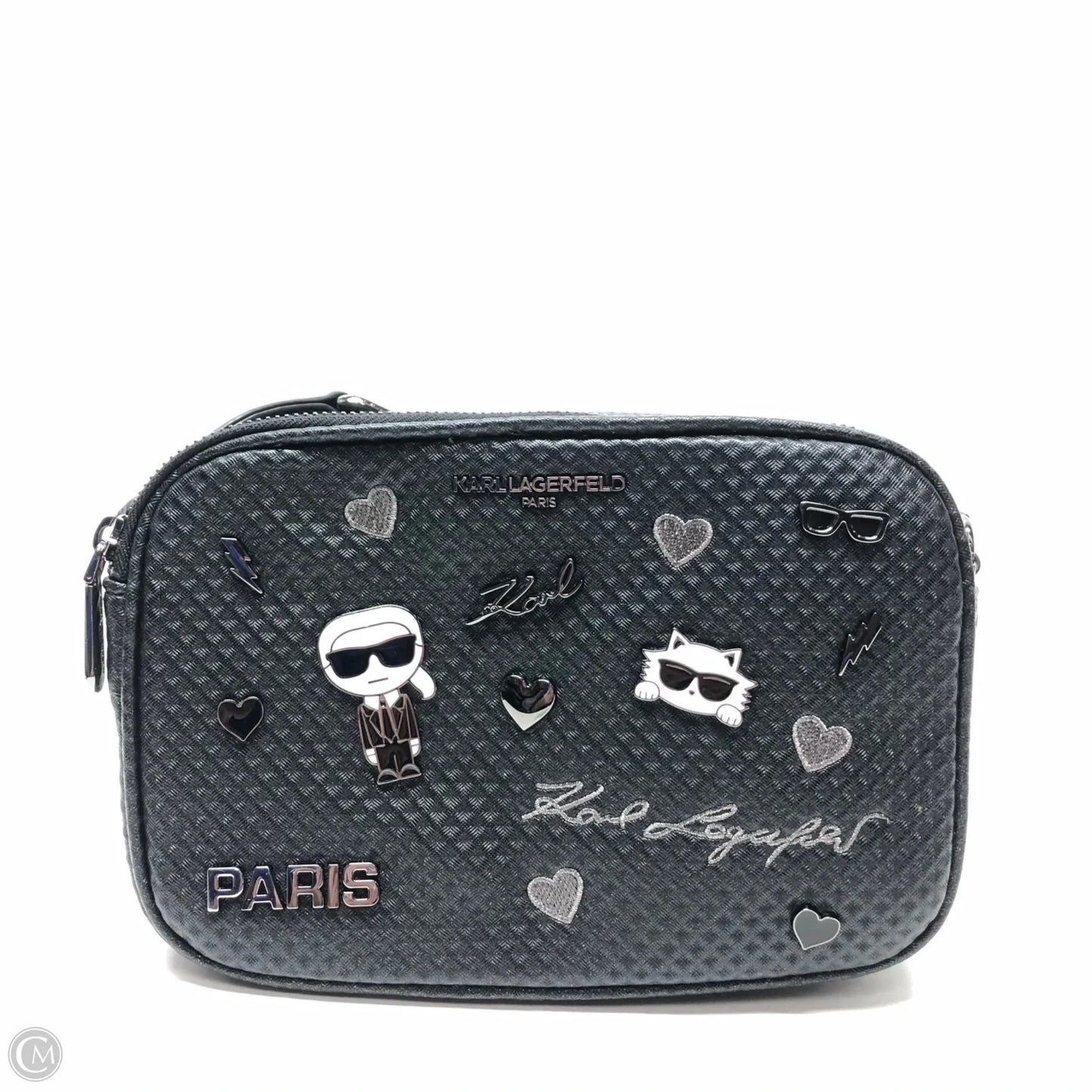 Crossbody Designer By Karl Lagerfeld, Size: Medium
