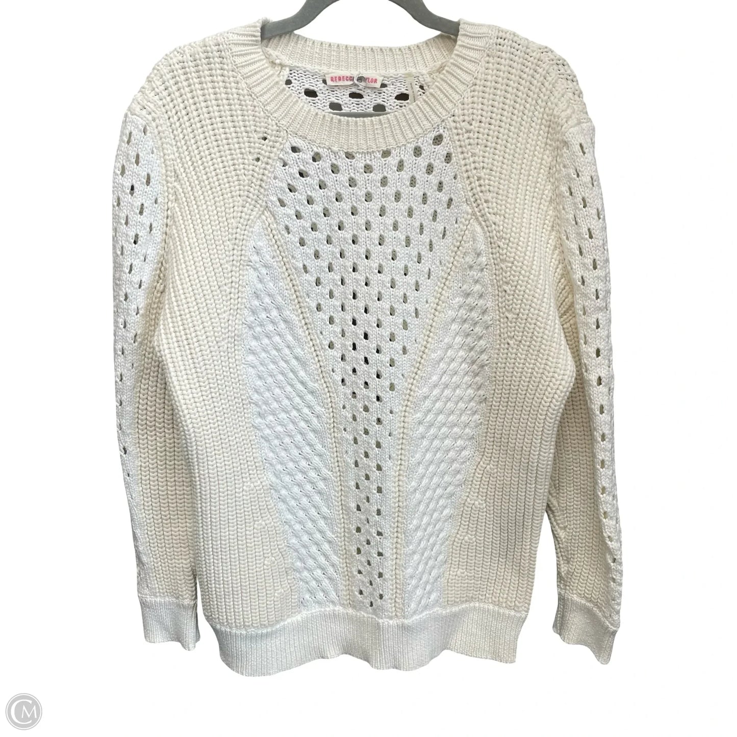 Sweater By Rebecca Taylor In Beige, Size: L