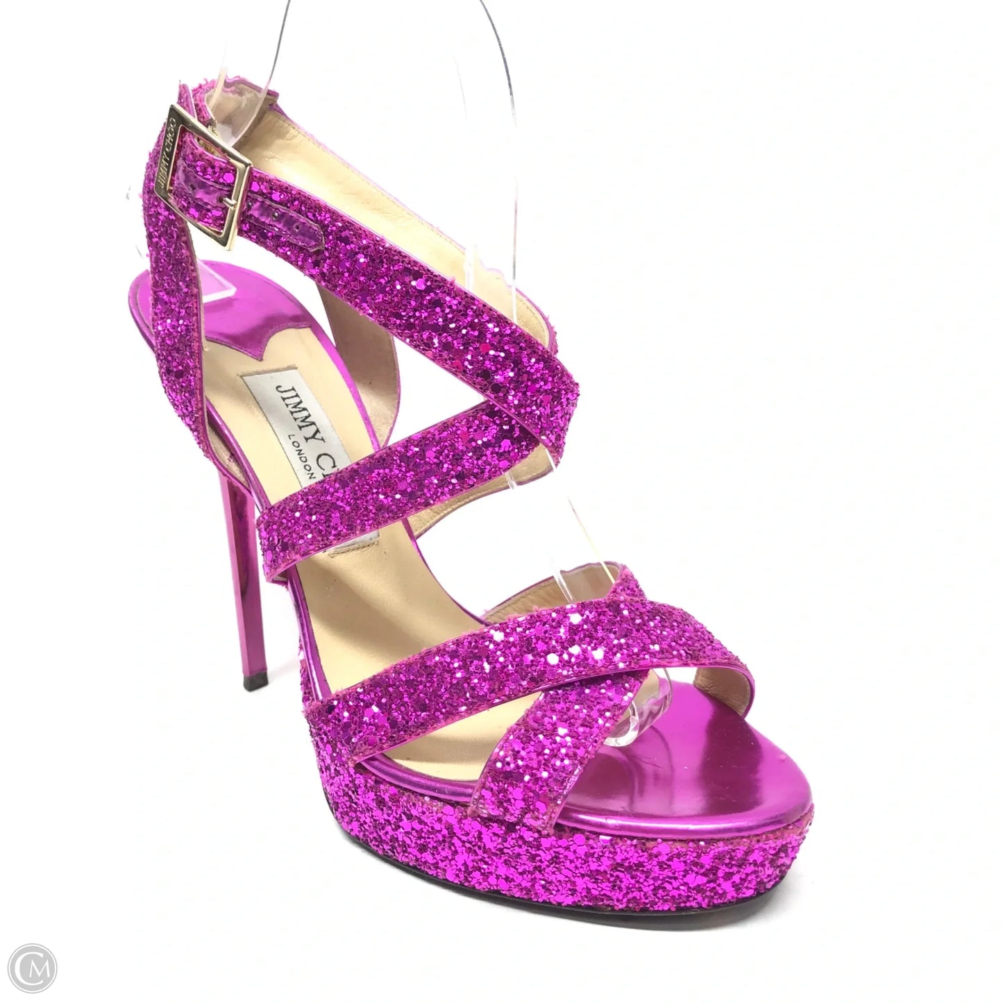 Shoes Luxury Designer By Jimmy Choo In Pink, Size: 9