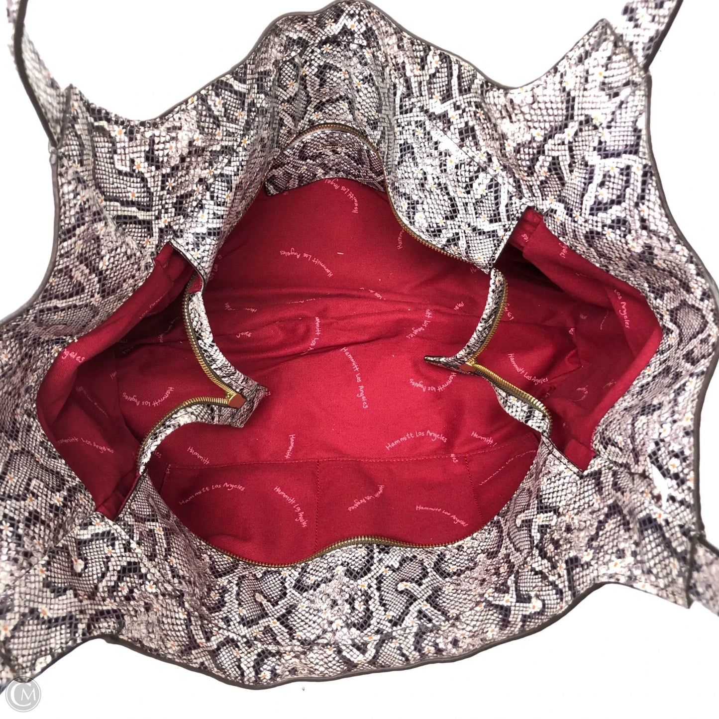 Handbag Leather By Hammitt, Size: Large