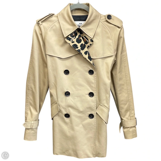 Coat Designer By Coach In Tan, Size: S